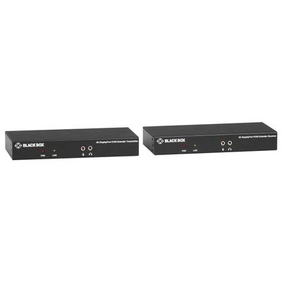 Black Box Network - KVXLCDP-100 - Black Box KVX KVM Extender - 1 Computer(s) - 1 Local User(s) - 328.08 ft Range - 4K - 3840 x 2160 Maximum Video Resolution - 2 x Network (RJ-45) - 5 - DisplayPort - 5