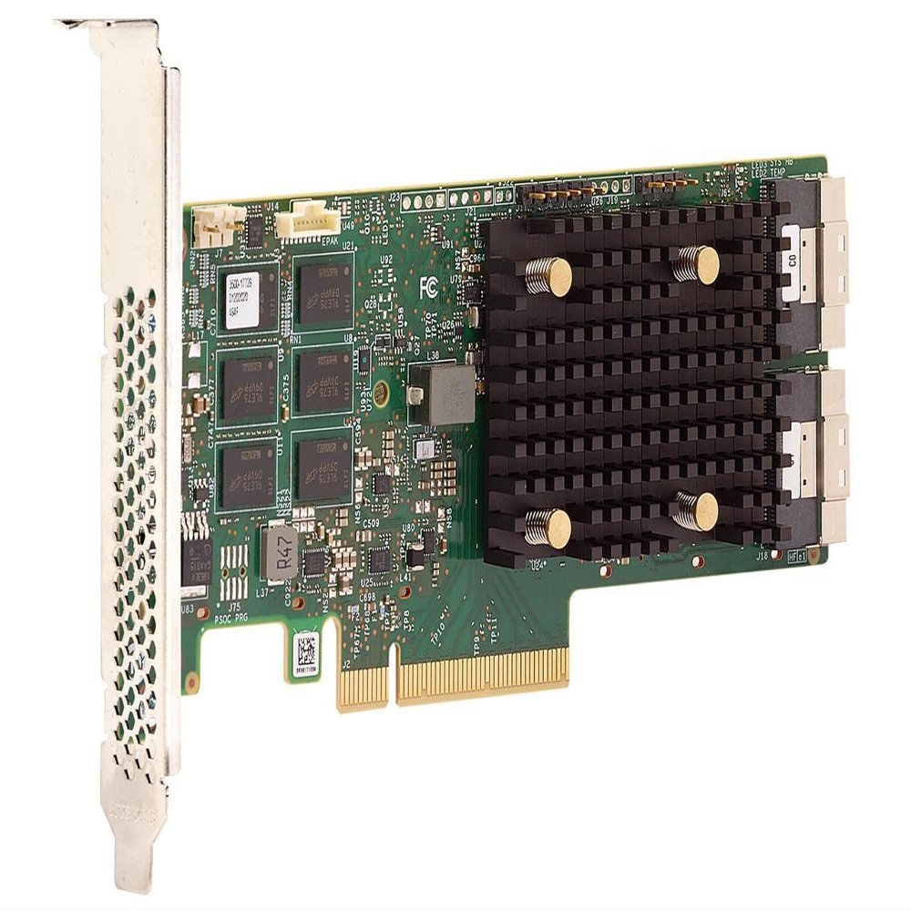 Broadcom LSI Logic 05-50077-00 9560-16I 16Port Internal 12GbS Tri Mode Sata44; SasplusPci Express Controller Card