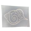 Seashell White Vinyl Car Window Laptop Decal New Gift Bumper Sticker view 1