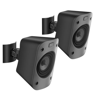 notiela Wall Braket for Logitech Z906 Speaker Wall Mount with Tilt and Swivel Adjustable Ceiling Mount for Logetich Z906 Speaker Mounts, Pair
