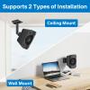notiela Wall Braket for Logitech Z906 Speaker Wall Mount with Tilt and Swivel Adjustable Ceiling Mount for Logetich Z906 Speaker Mounts, Pair view 4