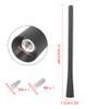 X AUTOHAUX 7 Inch Automotive Short Roof Rod Antenna with M6 Screws Rubber Black view 2