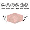 3-Layer Reusable Premium Quality Cotton Fabric Protective Covers (Pink-5Pack) view 2