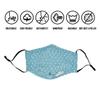 3-Layer Reusable Premium Quality Cotton Fabric Protective Covers (Blue-5Pack) view 2