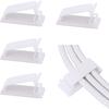 SOULWIT 50 x Self-Adhesive Cable Management Clips for USB Cable TV, Charger, Audio, Wire Clamp for Table, Car, Office, Home view 1