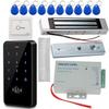 LEXI 3000 Users Complete Set Waterproof Touch Panel RFID Keypad 125KHz Access Controller with Upgraded Electric Magnetic Lock and Power Supply, Complete Set for Door Entry Access Control view 1