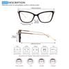 MAGIC ROSE Blue Light Blocking Glasses Women/Men, Anti Eyestrain Gaming Glasses,Computer Glasses Women (Black) view 2