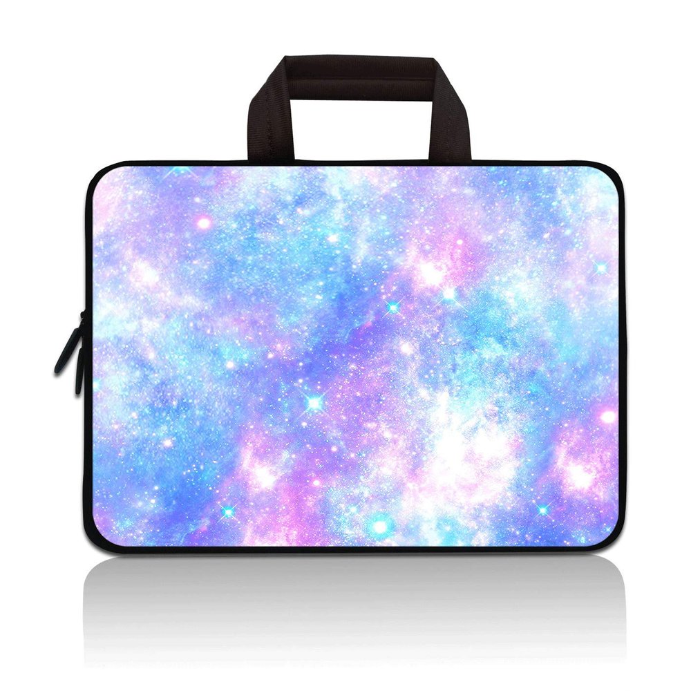 11" 11.6" 12" 12.1" 12.5 Inch Laptop Carrying Bag Case Notebook Ultrabook Bag Tablet Cover Neoprene Sleeve Briefcase Bag Compatible with Samsung Google Acer HP DELL Asus(Blue Galaxy)