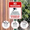 Video Surveillance No Trespassing Sign, CCTV Security Camera, view 4