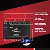 Audiopipe EQ-709X 7 Band 9 Volt Universal Half DIN Graphic Car Audio Equalizer for Car Stereo Sound System Subwoofer Speakers (4 Pack) view 3