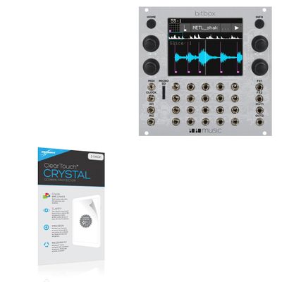 BoxWave Screen Protector Compatible With 1010music Bitbox mk2 - ClearTouch Crystal (2-Pack), HD Film Skin - Shields From Scratches
