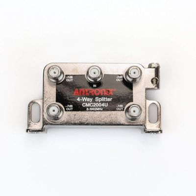 Antronix 4-Way Universal MoCa Splitter -3.5dB -7dB 5-1002 MHz High Performance for Coax Cable TV & Internet
