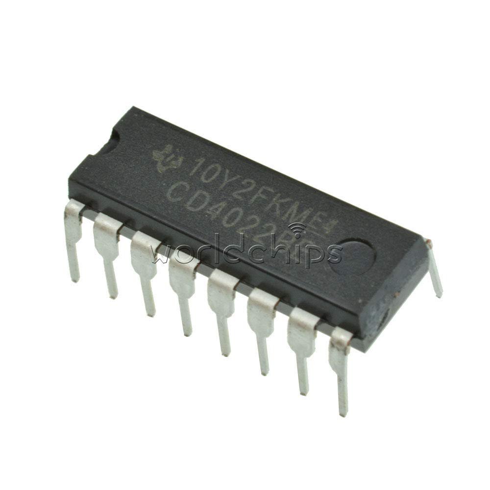 Electronic Components 10PCS CD4022BE DIP-16 CD4022 DIP16 TI CMOS Counter Dividers IC TOP