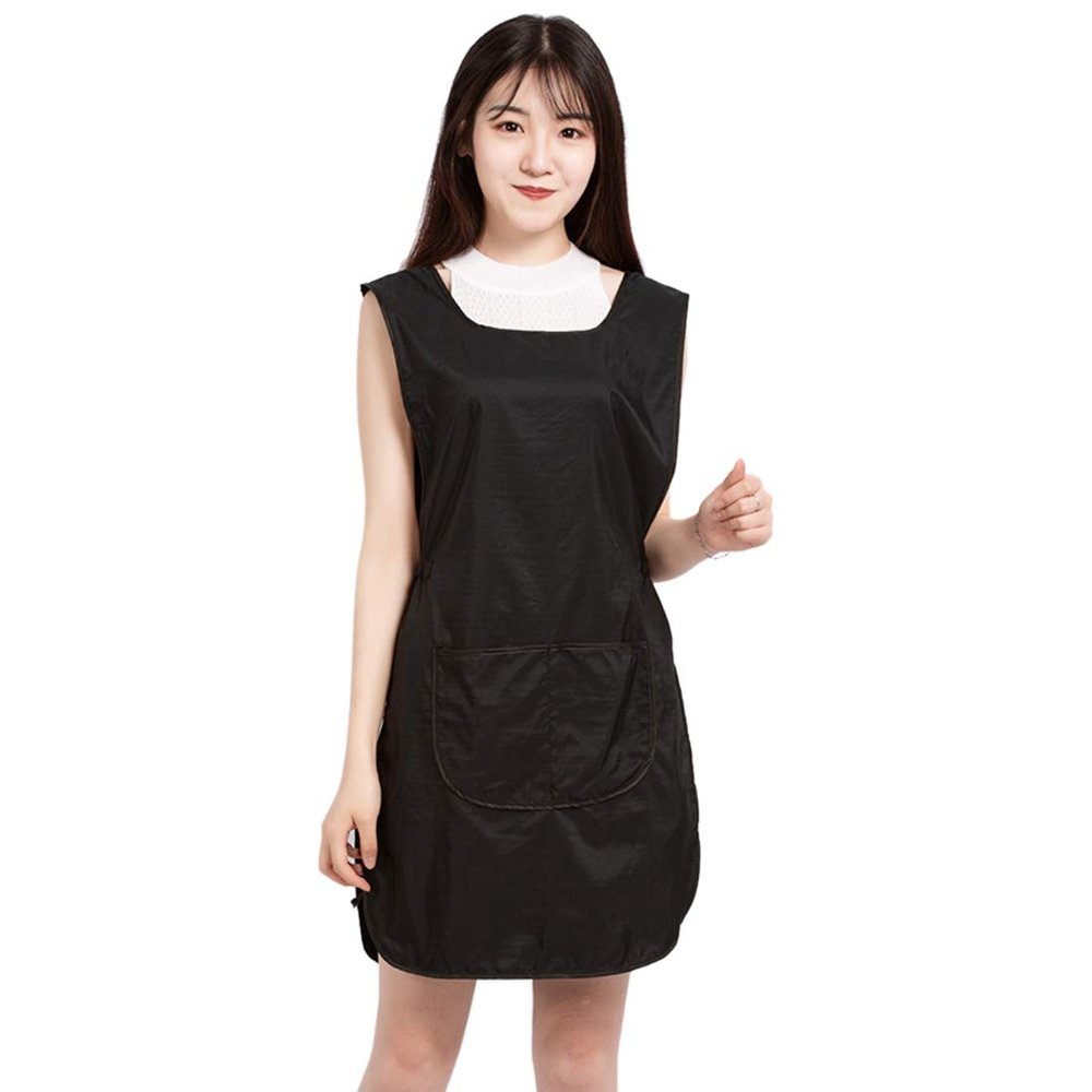 Surrui Salon Apron Hair Stylist Smocks Vest Barber Apron Hairdresser Jacket Chefs Waiters Sleeveless Workwear