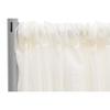 1 Pc, Sheer Voile Flame Retardant (Fr) 14Ft H X 118" W Drape/Backdrop Curtain Panel - Ivory(Machine Washable Cold & Low Heat) for Upcoming Wedding, Birthday, Shower, Tradeshow view 1