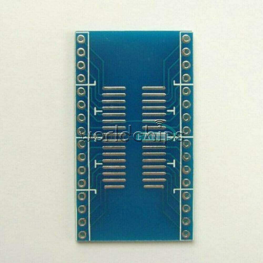 Electronic Components 0.65/1.27/2.54mm SOP8~48 SSOP8~18 TSSOP4~48 to DIP8~48 PCB Board Adapter Plate - (Amount:10PCS, Model:SOP32)
