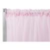1 Pc, Sheer Voile Flame Retardant (Fr) 10Ft H X 118" W Drape/Backdrop Curtain Panel - Pink(Machine Washable Cold & Low Heat) for Upcoming Wedding, Birthday, Shower, Tradeshow view 1