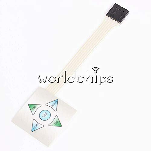 Electronic Components Matrix Array12/13/15 Keys Membrane Switch Keypad Keyboard 3655/2040/4040mm - (Model:5Key)