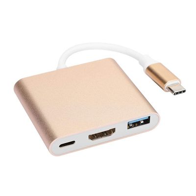 Zopsc USB C to Adapter, High Speed 5Gbps 3 in 1 Multifunctional Type C Converter with Metal Shell for Pro Air Laptop Tablet Phone