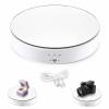 Leadleds Motorized Rotating Display Stand, 360 Degree Rotation 7.7" Top Mirror, Rotation Speed and Angle Adjustable Display Turntable for Photography, Video, Product Display (White) view 1