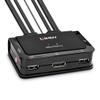 LINDY 2 Port DisplayPort 1.2, USB Type C, USB 2.0 & Audio Cable KVM Switch view 1