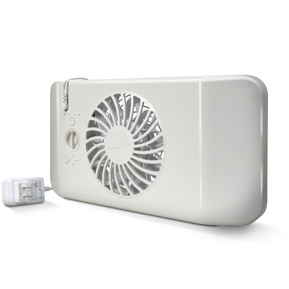 Suncourt Equalizer EZ8 Floor Register Booster Fan  Ultra-Quiet, 8-Speed Fan with Smart Technology and 6-Foot Power Cord, HC600 (White)