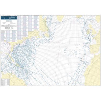 FAA Chart: North Atlantic Route Chart (1:8,250,000 Flat)