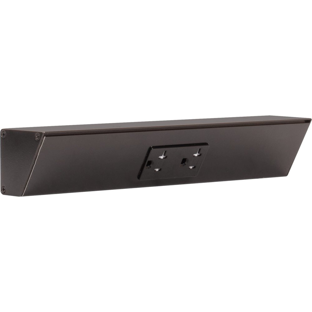 Task Lighting TR Angled Power Strip (12 Inch, Black)