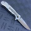 Falcon Tactical Folding Pocket Knife EDC Utility Knife with Wood Handle, Folding Blade & Pocket Clip  Camping, Hiking & Outdoor Use (Grey) view 2