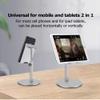 Cell Phone Stand Holder for Desk Adjustable Height Angle Aluminum Alloy Sturdy Tablet PC Stands for iPhone for iPad (Silver) view 3