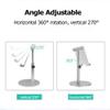 Cell Phone Stand Holder for Desk Adjustable Height Angle Aluminum Alloy Sturdy Tablet PC Stands for iPhone for iPad (Silver) view 4