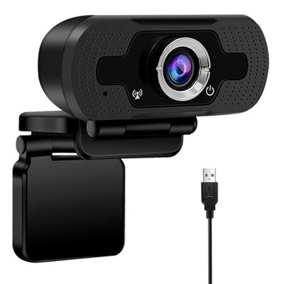 1080P HD Webcam with Noise-Reduction Microphone for Laptop and Desktop Video Calling, Video Recording, Online Teaching, Games, etc. Easy to use, USB Plug-and-Play Webcam.