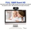 1080P HD Webcam with Noise-Reduction Microphone for Laptop and Desktop Video Calling, Video Recording, Online Teaching, Games, etc. Easy to use, USB Plug-and-Play Webcam. view 3