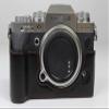 X-T4 Case, BolinUS Handmade PU Leather Half Camera Case Bag Cover Bottom Opening Version for Fujifilm Fuji X-T4 XT4 with Hand Strap (Black) view 1