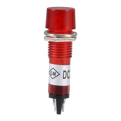 Electronic Components Signal Indicator Dash Light DC 12V Neon Bulbs XD10-3 Red 10mm Panel Mount 100Pcs