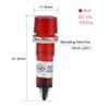 Electronic Components Signal Indicator Dash Light DC 12V Neon Bulbs XD10-3 Red 10mm Panel Mount 100Pcs view 2