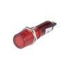 Electronic Components Signal Indicator Dash Light DC 12V Neon Bulbs XD10-3 Red 10mm Panel Mount 100Pcs view 3