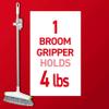 Command Mop and Broom Holder Wall Mount, 6 Grippers with 16 Command Strips, Organize Damage-Free view 4
