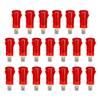Electronic Components Neon Indicator Lights 220V, Dash Bulbs MDX-11A Red 10mm 2/5" Push-in Mount 20Pcs view 1
