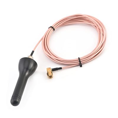 Othmro 433MHZ Antenna - 433 MHZ Antenna Terminal SMA Male Inner pin Connector Curved Aerial Black Cable Mushroom Antenna RG316 3m Cable 1piece