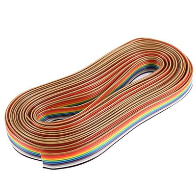 Electronic Components 6.6M 22ft Long 1.27mm Pin Pitch 16-Pin Conductor Flat Ribbon Cable IDC Wire