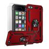 ULAK Compatible with iPod Touch 7/6/5 Case with 2 HD Screen Protectors, Hybrid Rugged Shockproof Cover with Built-in Kickstand for iPod Touch 7th/6th/5th Generation (Red) view 1