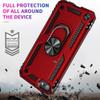 ULAK Compatible with iPod Touch 7/6/5 Case with 2 HD Screen Protectors, Hybrid Rugged Shockproof Cover with Built-in Kickstand for iPod Touch 7th/6th/5th Generation (Red) view 3