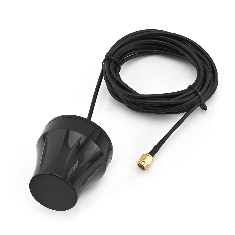 Othmro 433MHZ Antenna - 433 MHZ Antenna Terminal SMA Male Inner Pin Straight Connector Aerial Black Cable Mushroom Antenna RG174 3m Cable 1piece