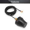 Othmro 433MHZ Antenna - 433 MHZ Antenna Terminal SMA Male Inner Pin Straight Connector Aerial Black Cable Mushroom Antenna RG174 3m Cable 1piece view 4