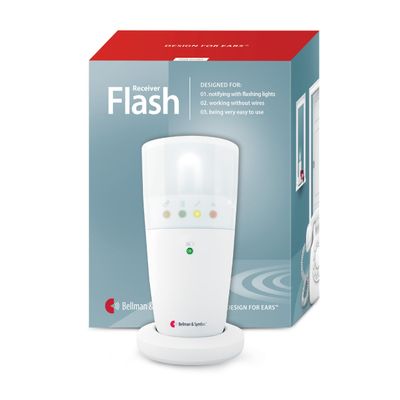 Bellman & Symfon Flash Alert Receiver - Visit Smart Home System Component  Bright Notification Device for Deaf or Hard of Hearing  Assisted Living Emergency Technology for Home Safety