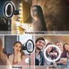 10 Selfie Ring Light with Tripod Stand & Cell Phone Holder for Live Stream/Makeup, UBeesize Mini Led Camera Ringlight for YouTube Video/Photography Compatible with iPhone Xs Max XR Android view 4