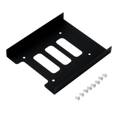 2.5" to 3.5" Hard Drive Mounting Bracket for PC, Metal, Black
