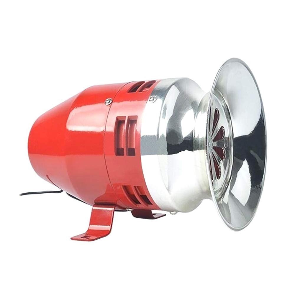 ATO Air Raid Siren, 130dB Motor Alarm, One-Way, 110VAC Tornado Siren,Industrial Alarm Sound Motor High Power Buzzer Siren, for Factory, School, Hotel (AC 110V)