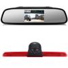 12mm Lens CMOS Rearview Camera+4.3" Car Rearview Mirror Brake Light for Car Roof Rearview Camera T6 Tailgate High Roof 3.Brake Light Taillight Transporter Business MPV SUV view 1
